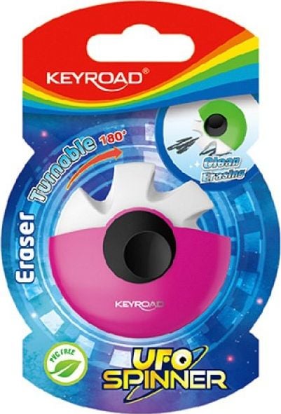 Keyroad Universal Eraser Keyroad Ufo Spinner, blister, culori asortate
