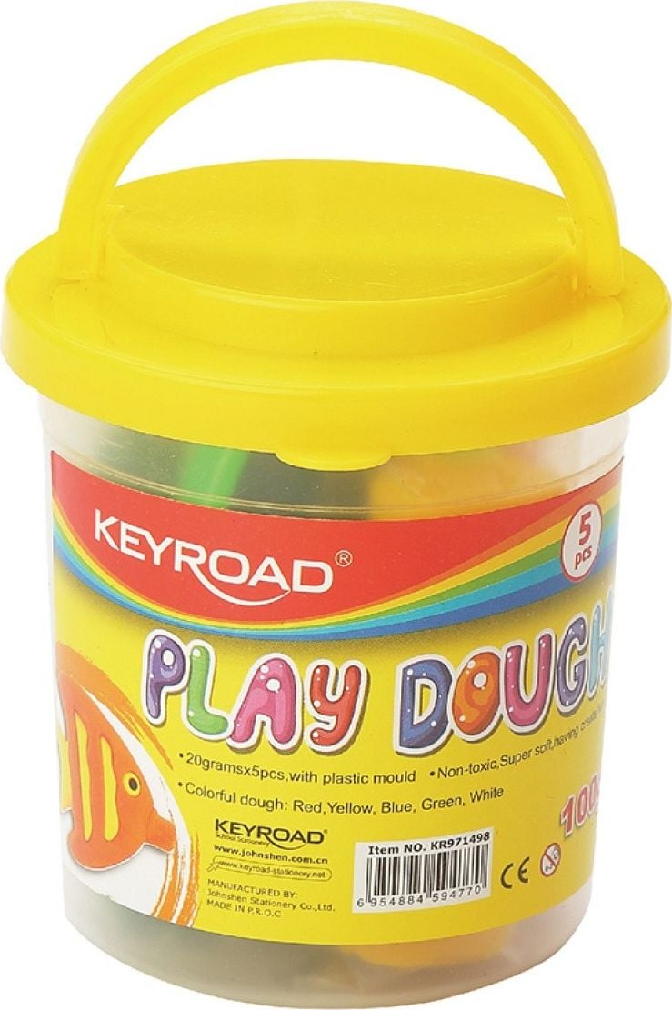 Keyroad KEYROAD aluat de joaca, 5 buc., cu matrite, mix de culori