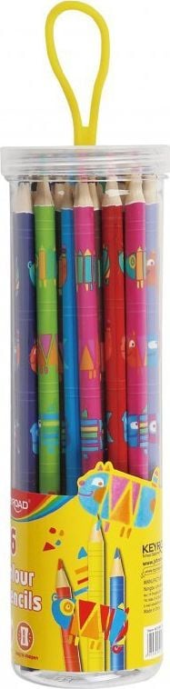 Keyroad Creioane colorate rotunde culori asortate 36 buc