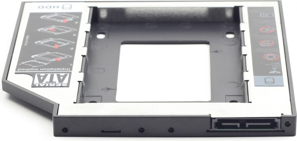 Adaptor HDD Caddy Gembird HDD/SSD, pentru unitati optice de tipul 9.5 mm