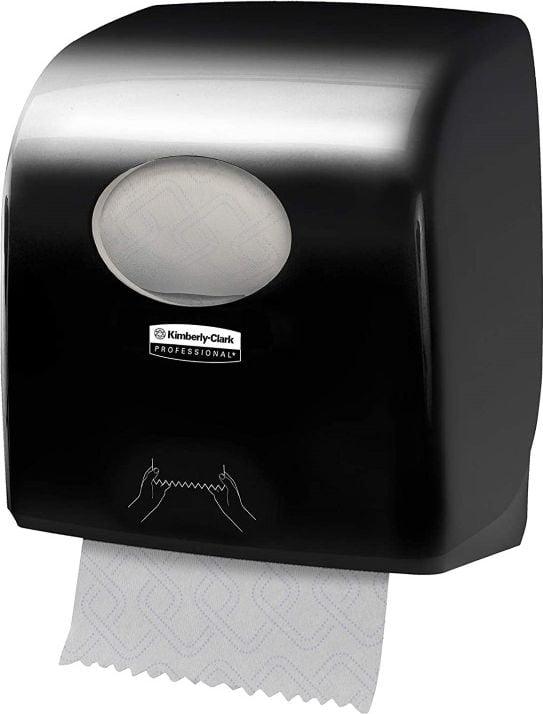 Kimberly-Clark Kimberly-Clark Aquarius Slimroll - Dispenser role de prosoape de mână, 32,5 cm - negru