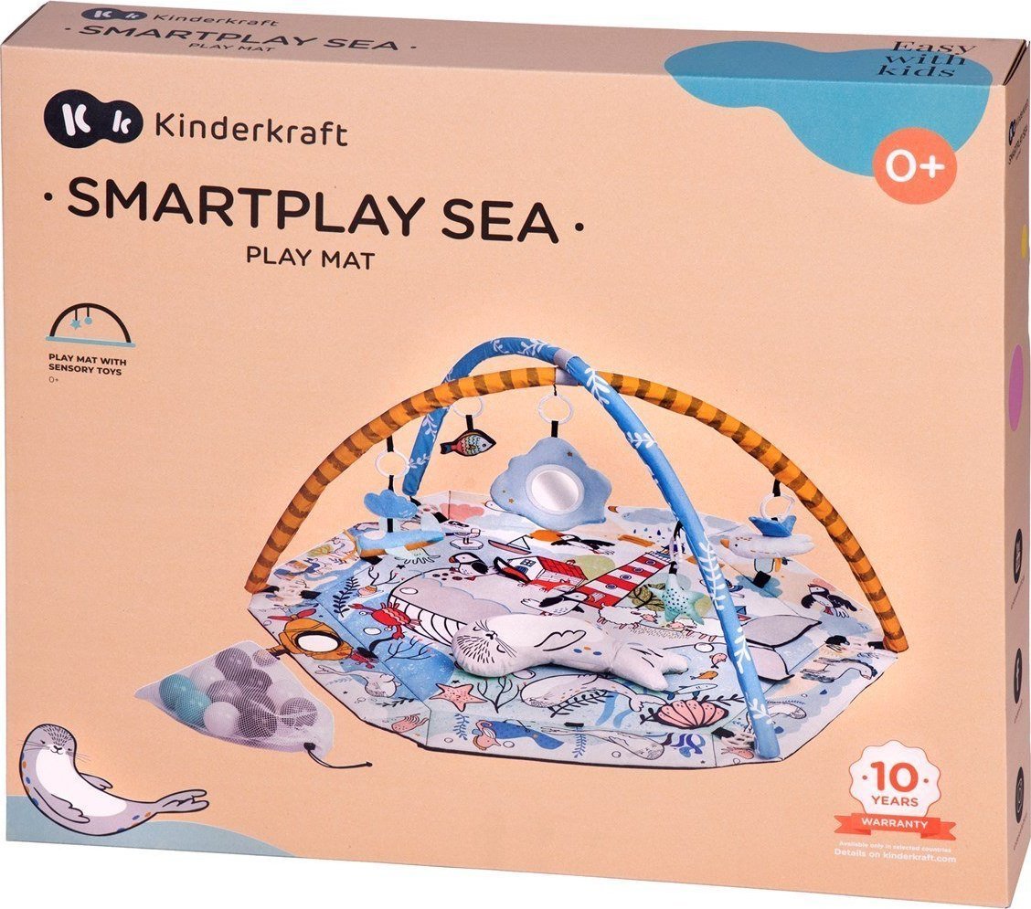 KinderKraft Covoraș interactiv Kinderkraft 2 în 1 SMARTPLAY SEA