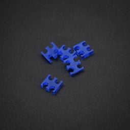 King Mod Service 4-Slot Kabelkamm 3mm klein - blau - 5er Set