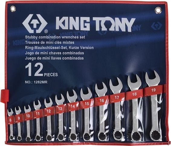 Set chei combinate scurte King Tony 8-19 mm / 12 buc Kt1282mr