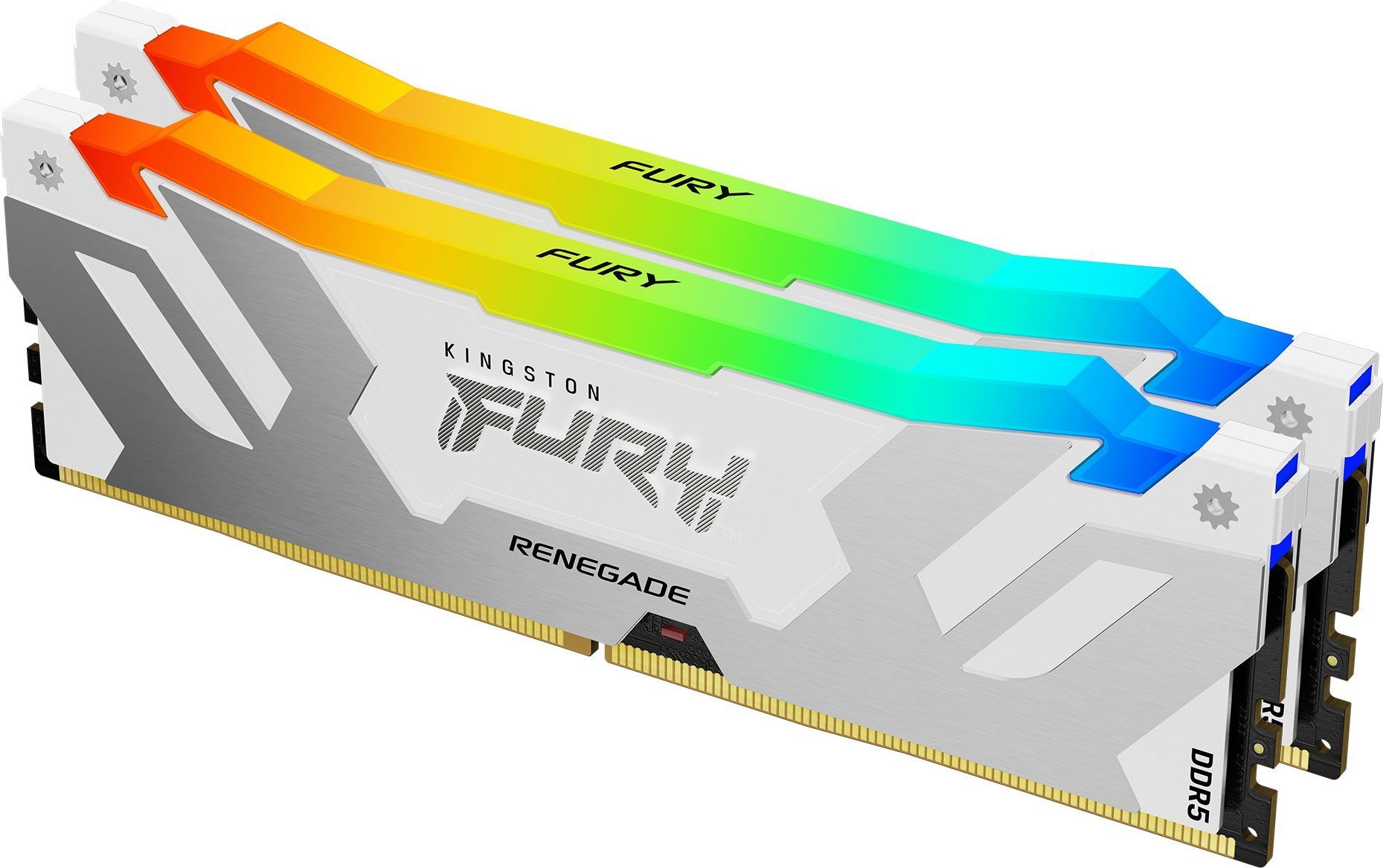 Kingston Kingston Fury Beast White RGB Memorie 64GB [2x32GB 6000MHz DDR5 CL32 DIMM]