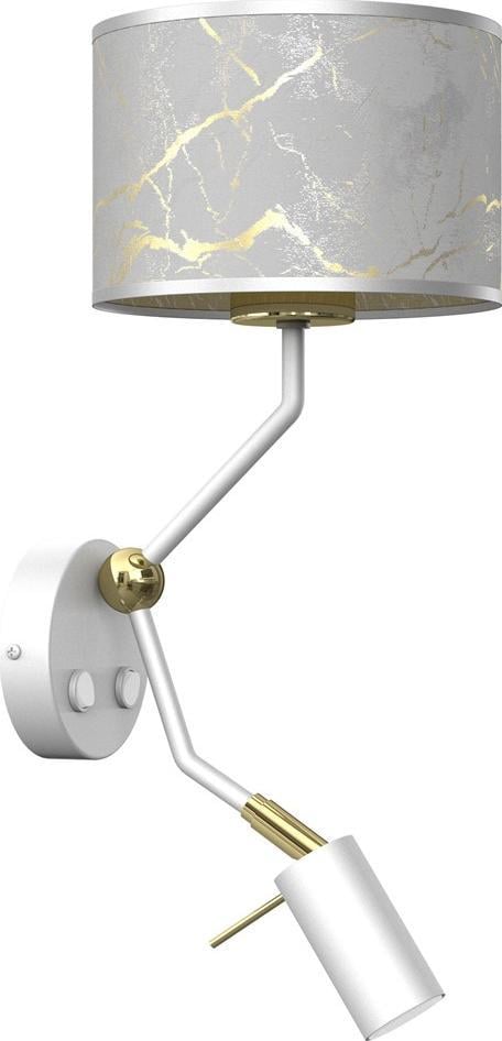 Kinkiet Milagro Ścienna lampa SENSO MLP7302 Milagro abażurowa biała