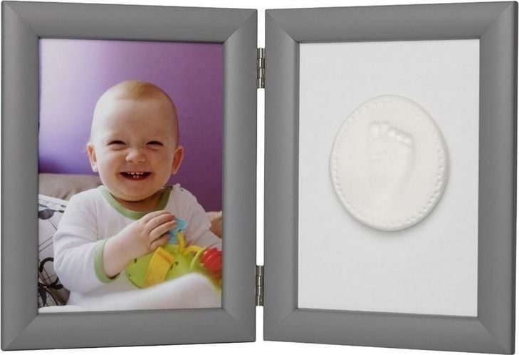 Kit amprenta mulaj Memory Frame, Baby HandPrint, Silver