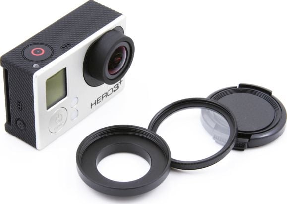 Kit de protecție Xrec 3in1 (adaptor de 37 mm / filtru UV / capac) pentru GoPro HERO 4 3+ 3