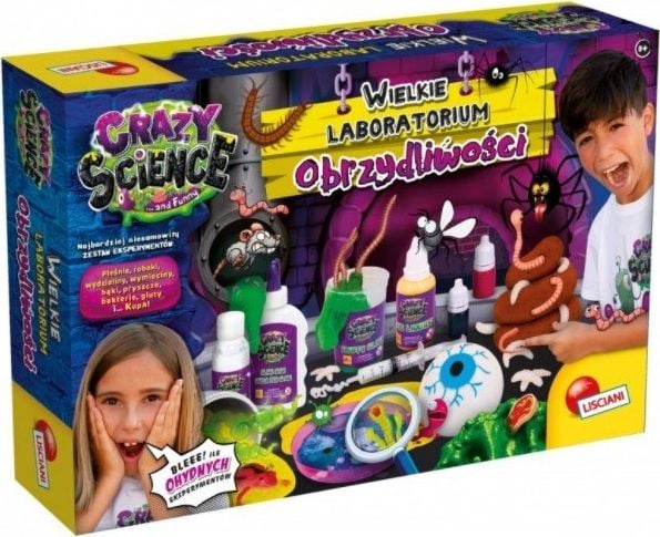 Kit de știință Lisciani Crazy Science Lab of Abominations