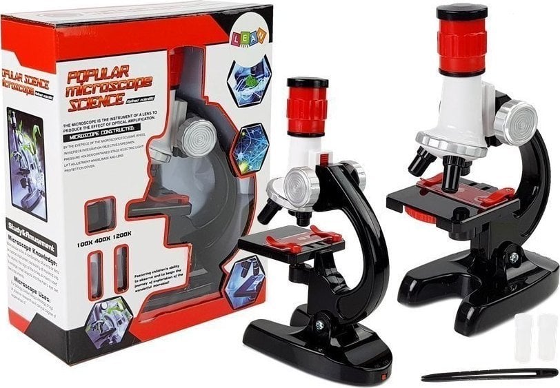 Kit educațional pentru microscop pentru copii LeanToys 1200x