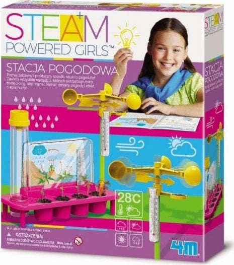 Kit stiintific Statia Meteo, STEAM Kids, Plastic, 4M, +8 ani