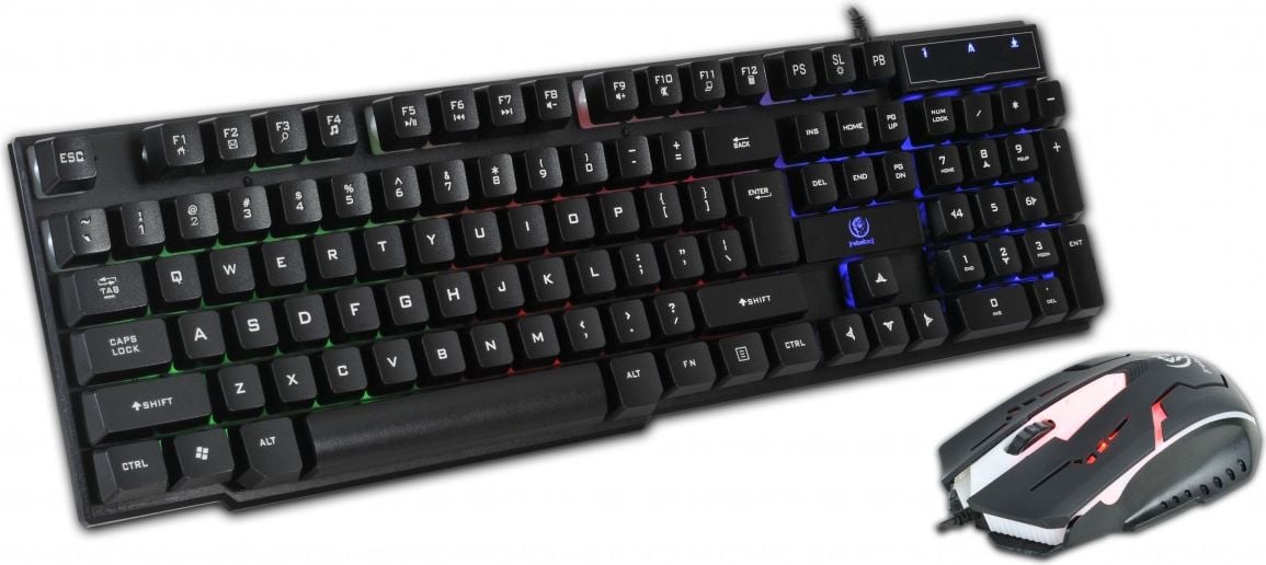 Kit Tastatura + Mouse rebeltec przewodowa dla graczy OPPRESSOR GAMING (RBLKLA00026)