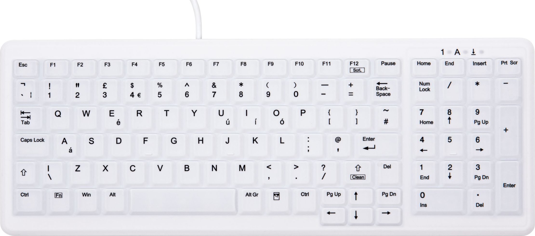 Tastaturi - Tastatură Cherry CHERRY AK-C7000 Tastatură USB QWERTY British English White