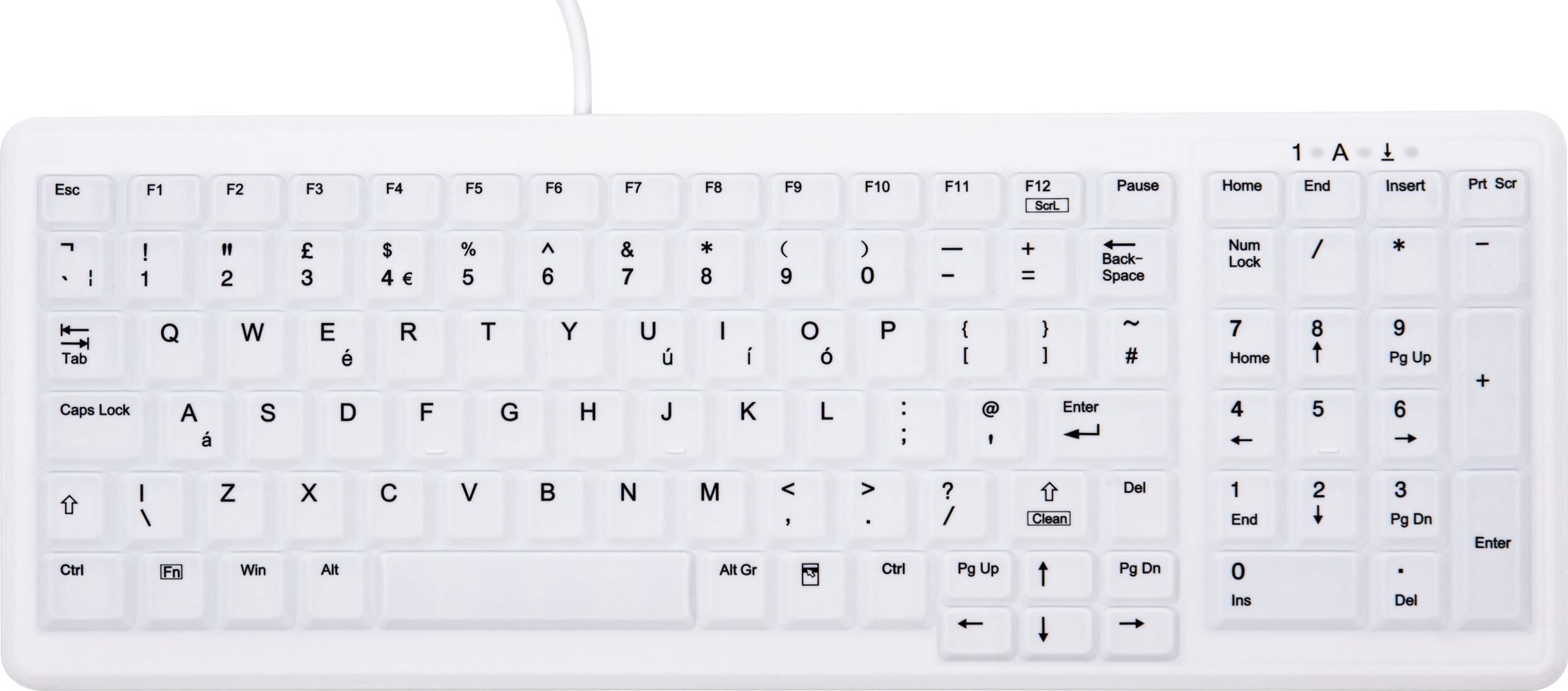 Tastatură Cherry CHERRY AK-C7000 Tastatură USB QWERTY British English White