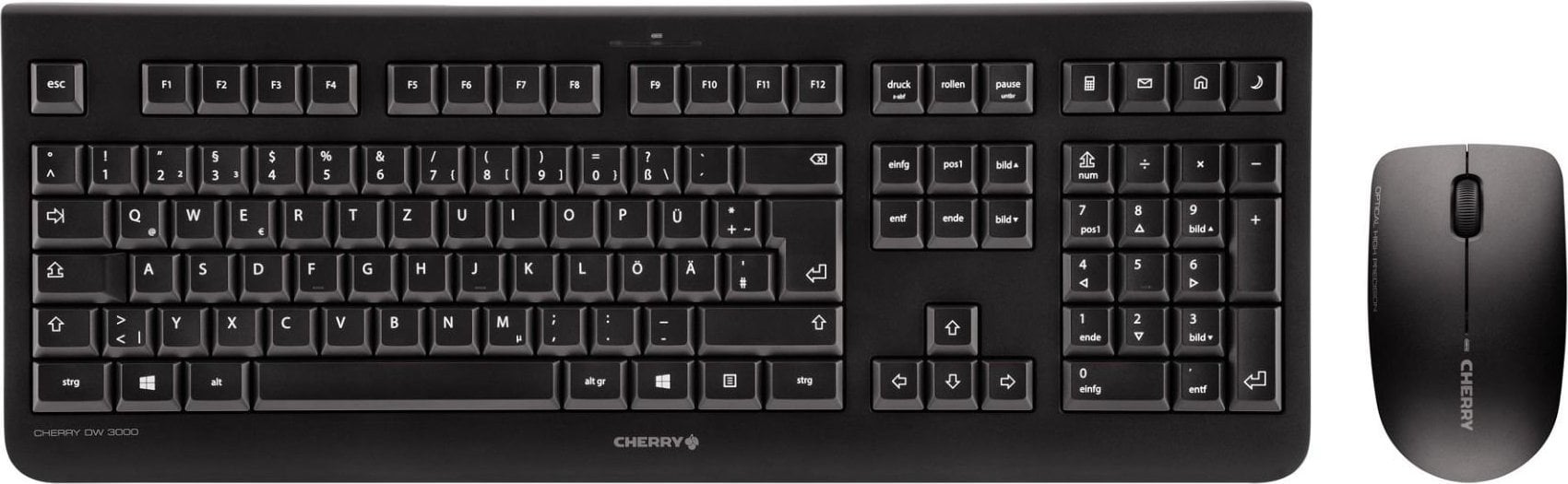 Tastatură Cherry Tastatură CHERRY DW 3000 RF Wireless QWERTZ Czech Black