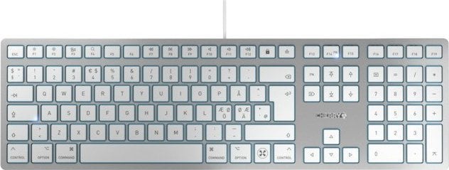 Tastatură Cherry CHERRY KC 6000C PENTRU MAC USB Tastatură QWERTY Scandinavian Silver