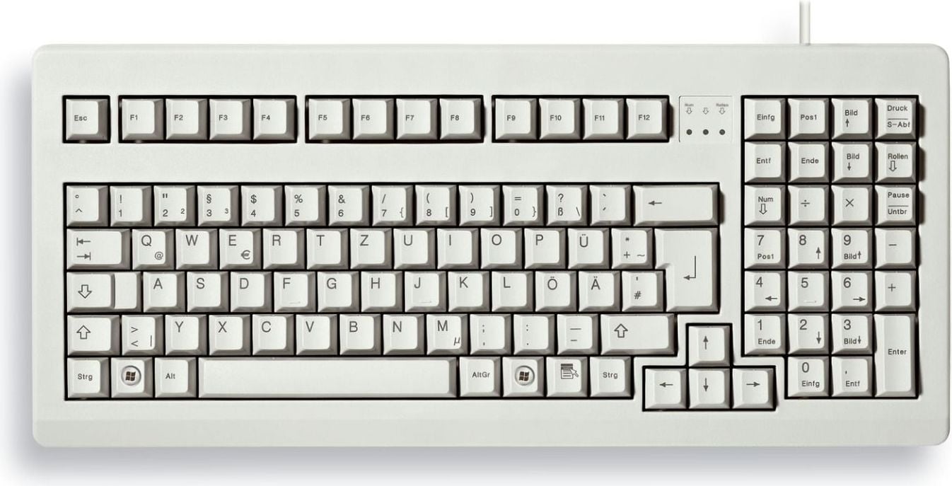 Tastaturi - Tastatură Cherry Classic Line cu fir gri DE (G80-1800LPCDE-0)
