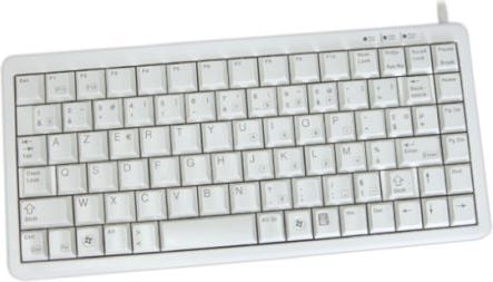 Tastatură compactă Cherry Gri FR cu fir (G84-4100LCMFR-0)