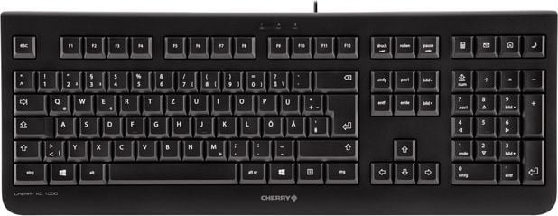 Tastaturi - Tastatură Cherry KC 1000 cu fir negru BE (JK-0800BE-2)