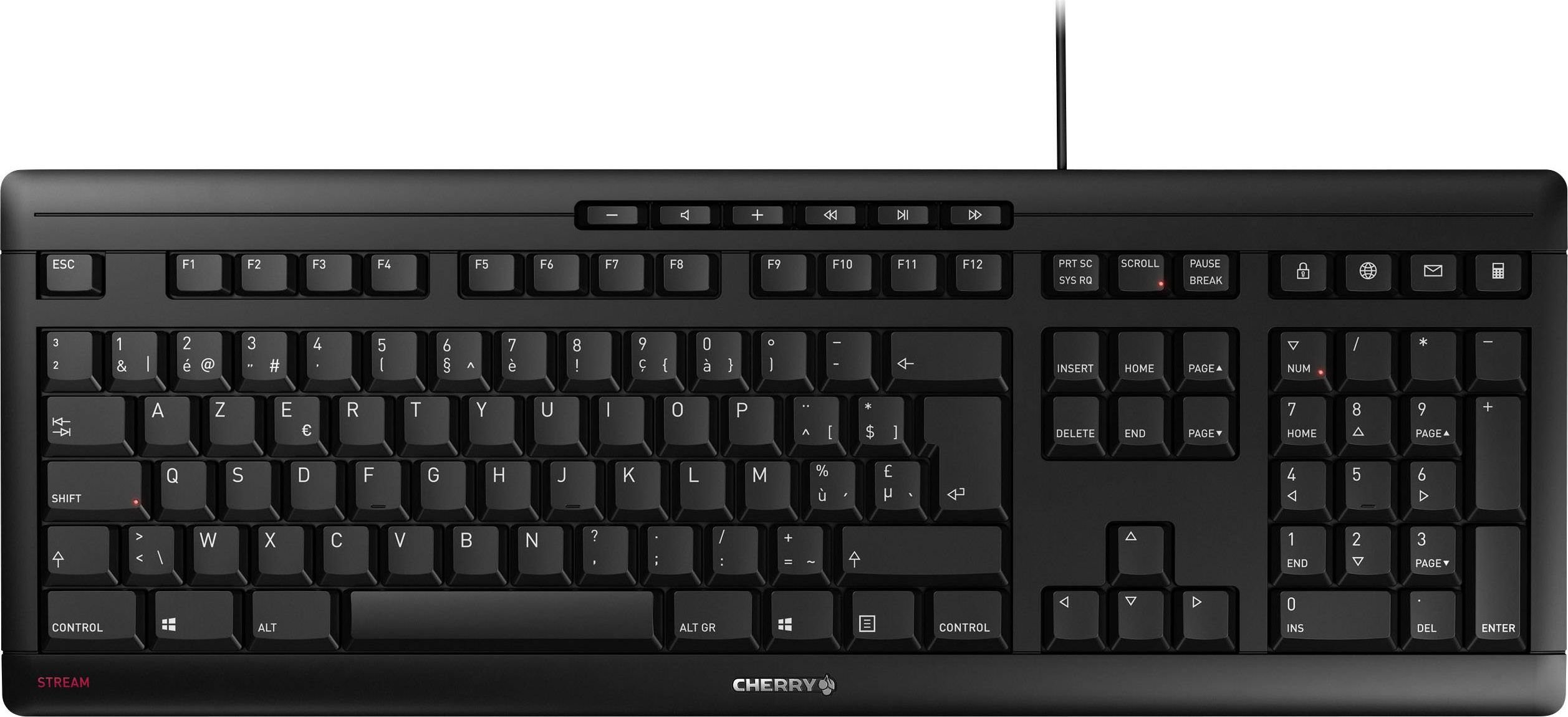 Tastatură Cherry Stream cu fir negru BE (JK-8500BE-2)