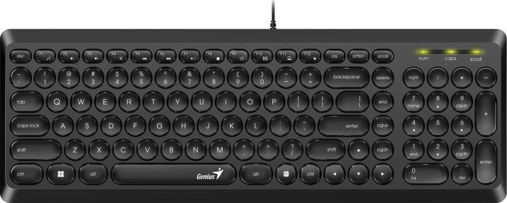 Tastaturi - Tastatură Genius Slimstar Q200 cu fir Negru CZ + SK (31310020403)
