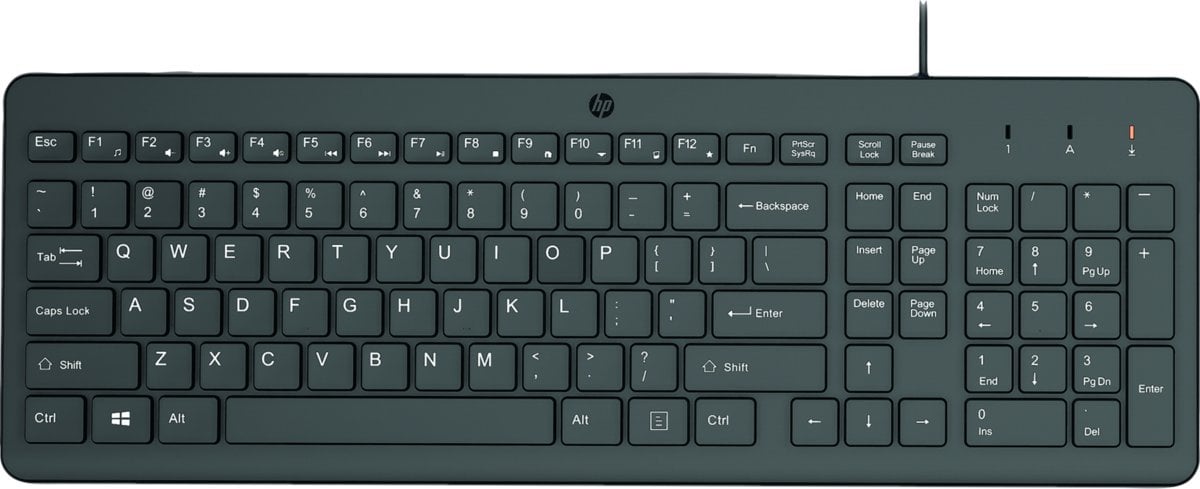 Tastatura cu cablu HP 150 Black