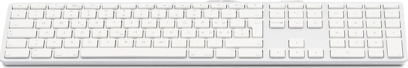 Klawiatura LMP USB Keyboard 110 Przewodowa Biało-srebrna US (LMP-KB-1243-SE)
