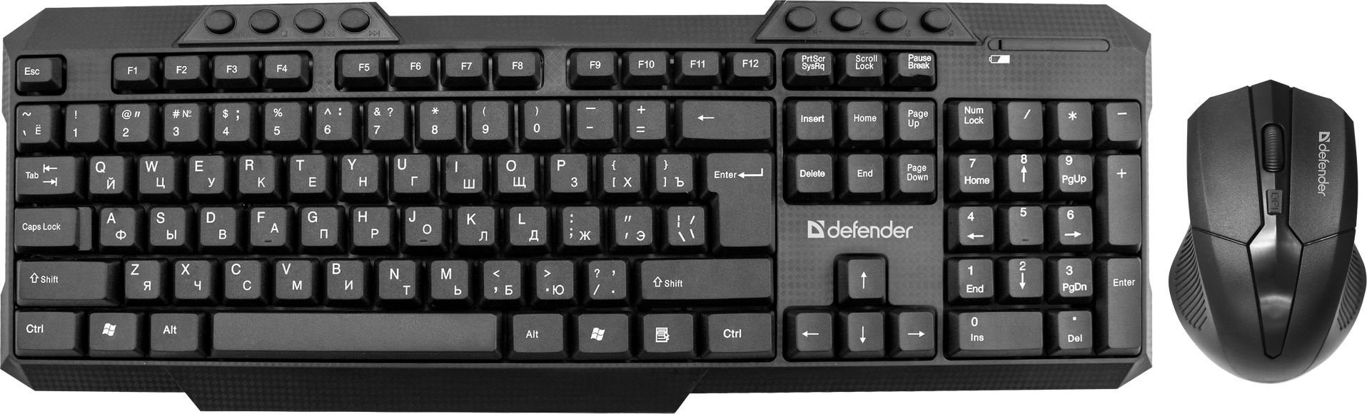 Kit tastatura + mouse Defender 45806, Jakarta C-805, USB, negru, EN