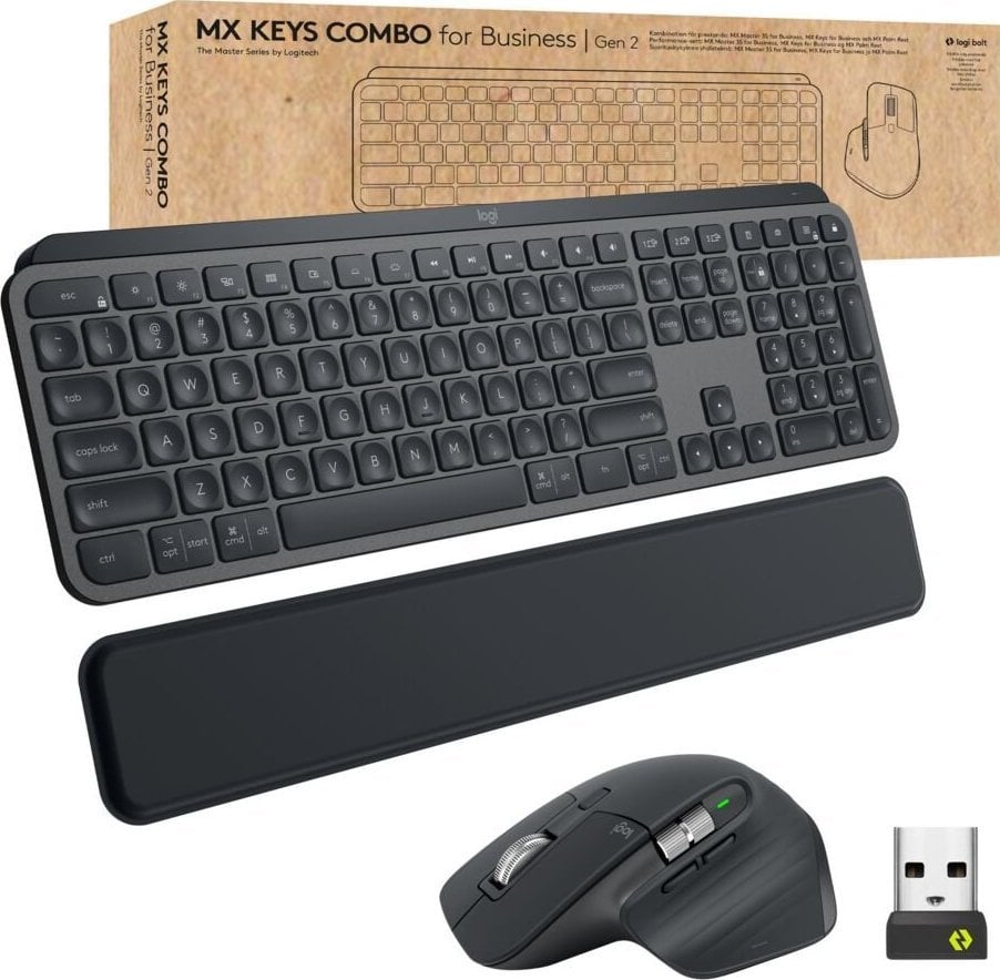 Tastatură + Mouse Logitech Logitech MX Keys Business 2gen (920-010933)