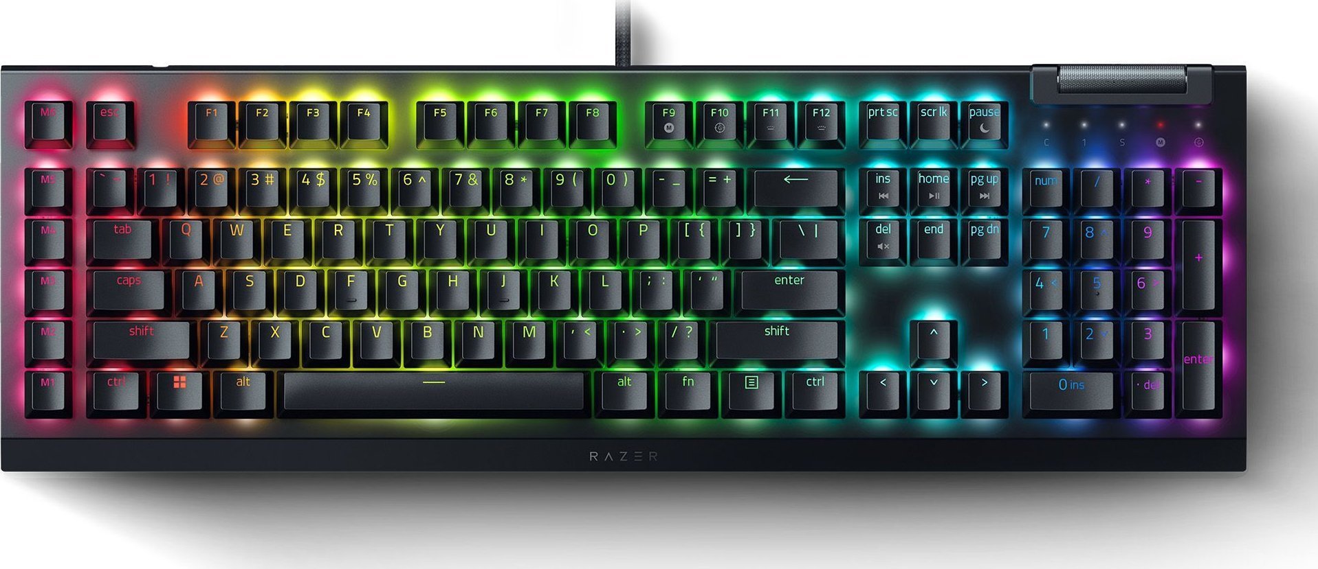 Tastatura Razer BlackWidow V4 Green (RZ03-04690100-R3M1), tastaturi pentru jocuri
