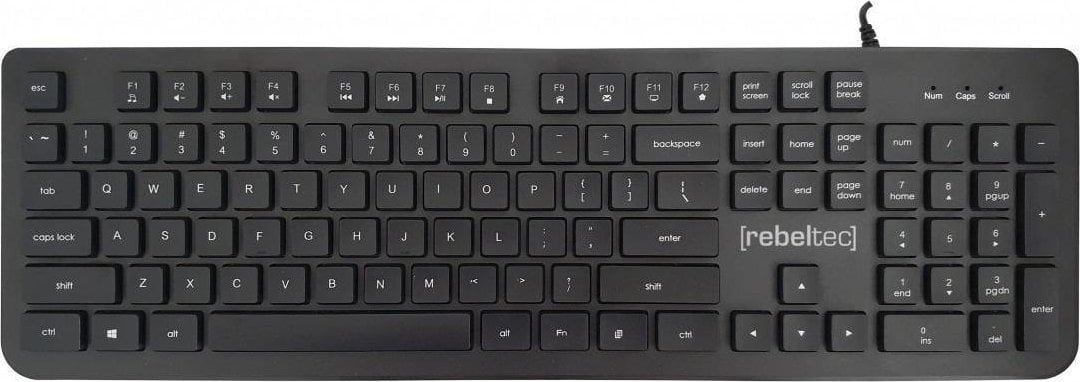 Rebeltec Keyboard USB Full Size Solidero Keyboard Caracteristici multimedia