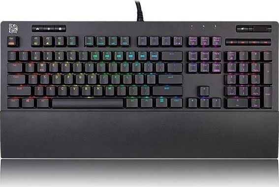 Tastatura Thermaltake KB-NER-TRBRUS-01, eSports Neptune Elite, cu fir, negru, EN, mecanica, iluminata RGB