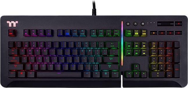 Tastatura ThermalTake, KB-LVT-RGBRUS-01, Level 20, cu cablu, iluminata RGB, mecanica, negru, EN