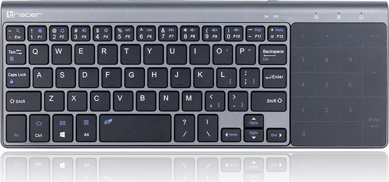 Tastatură fără fir Tracer EXpert neagră și gri SUA (TRAKLA46934)