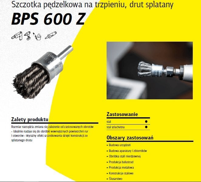 Klingspor K. PERIE PERIE 19mm BPS600Z SÂRMĂ RĂCUTITĂ INOX INOX