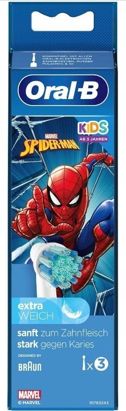 Końcówka Braun Końcówki do szczoteczki Oral-B Kids Spiderman 3 szt