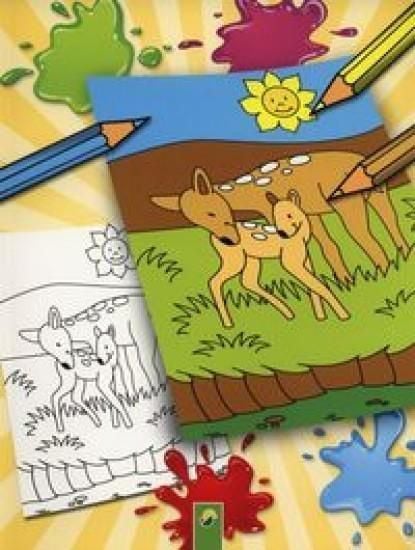 Carte de colorat Animale sălbatice - 153640