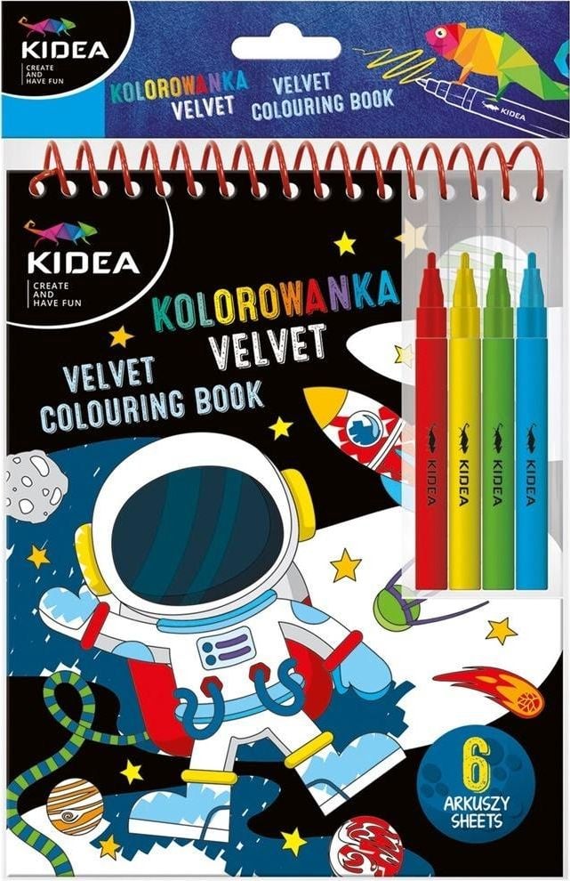 Plansa de colorat Velvet C Kosmos KIDEA