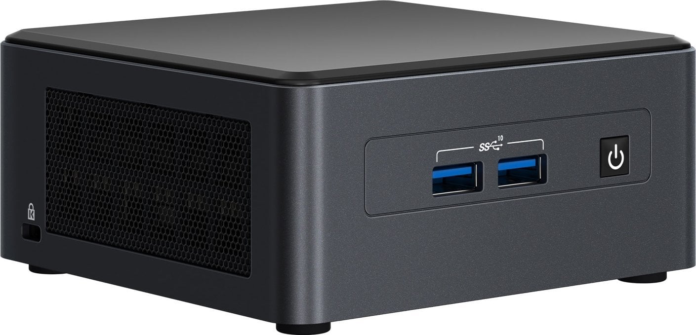 Computer Intel INTEL NUC Kit NUC11TNHi7, i7 Core 1165G7/DDR4/USB3.2/LAN/Wi-Fi/IIris/M.2, fără cablu de alimentare