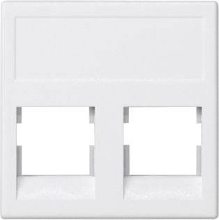 Conectați comunicațiile de date de ieșire placă K45 dublu alb 2xRJ (KB076 / 9)