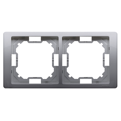 Cadrul 2 ori Basic Neos metalic inoxidabil (BMRC2 / 21)
