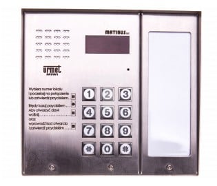 Urmet panou interfon tastatură digitală Matibus SE argint inoxidabil (TUR-1052101D)