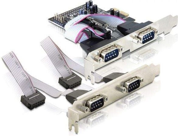 Placa PCI Express cu 4 porturi Serial, Delock 89178