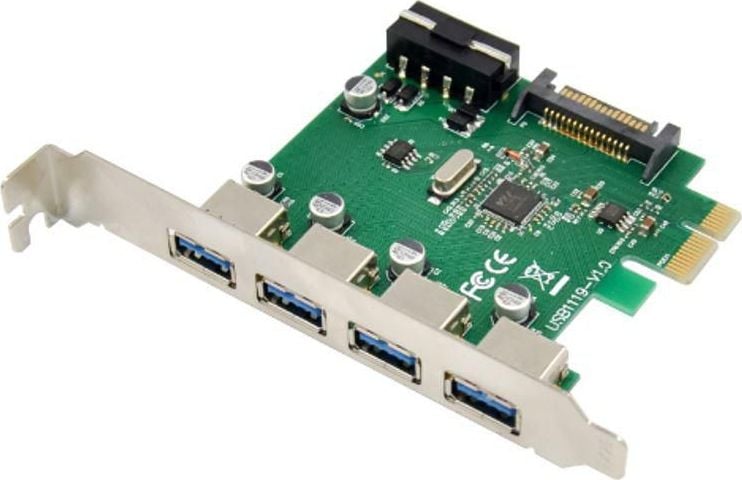 Controler MicroConnect PCIe 2.0 x1 - 4x USB 3.0 (MC-USB3.0-F3B1)