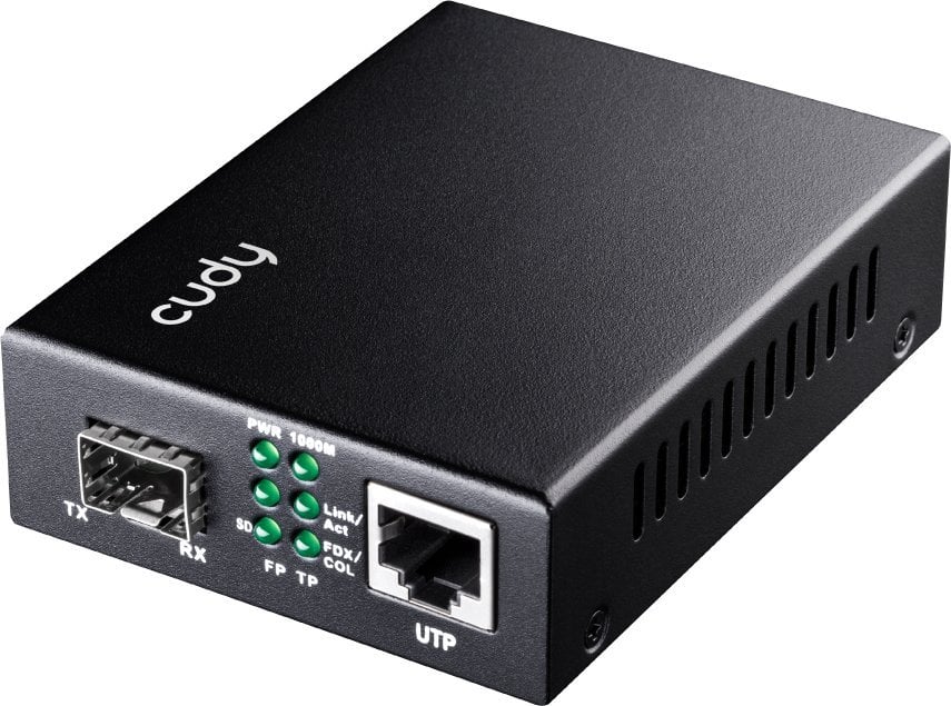 Konwerter światłowodowy Cudy Konwerter wiatłowodowy MC220 Gigabit Media Converter SFP to RJ45