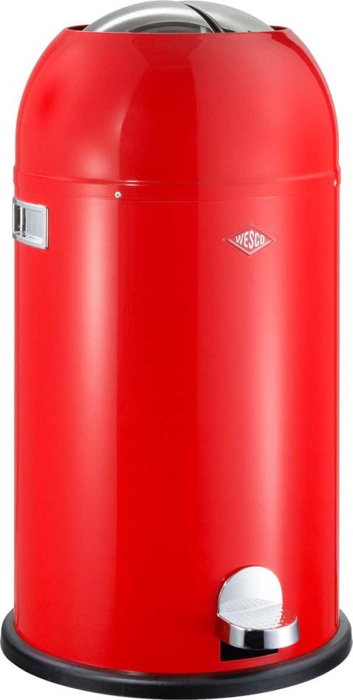 Cos de gunoi Big Baseboy, Wesco, Otel, Rosu, 33 L