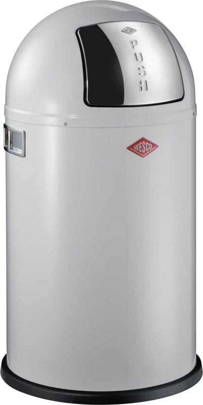 Cos de gunoi Wesco Pushboy Junior, Otel, Gri, 22l