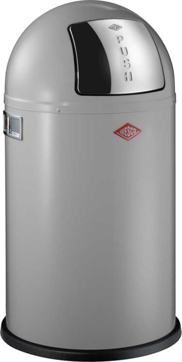 Cos de gunoi Wesco Pushboy, Otel, Gri, 50l