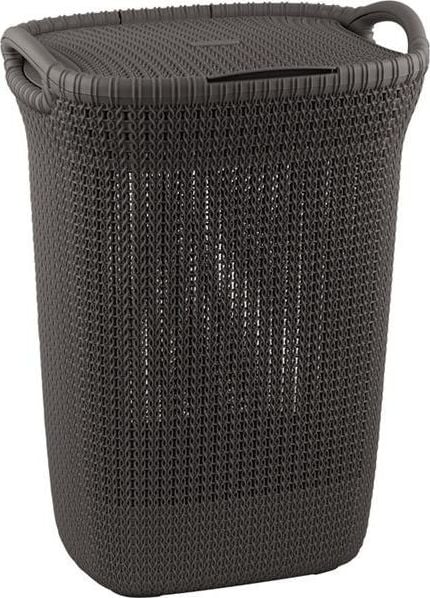 Kosz na pranie Curver Knit 57L brązowy (228410 )