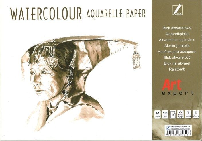 Hartie si produse din hartie - Line Watercolor block Art Expert A4/10 coli 250g.